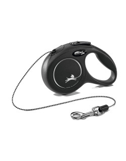 Laisse New Classic Flexi noir