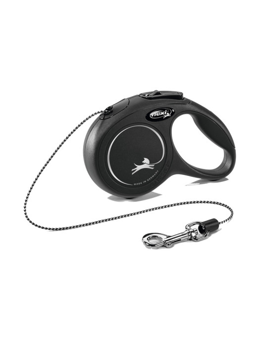 Laisse New Classic Flexi noir Laisse New Classic Flexi noir