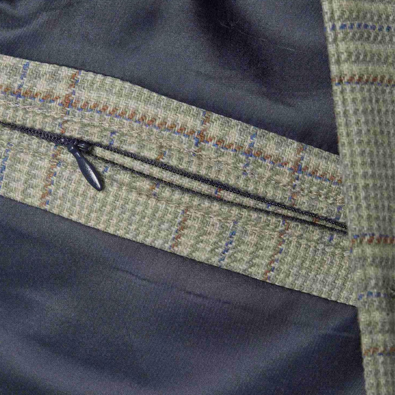 Gilet de chasse Wiston Tweed Chevalier fermeture