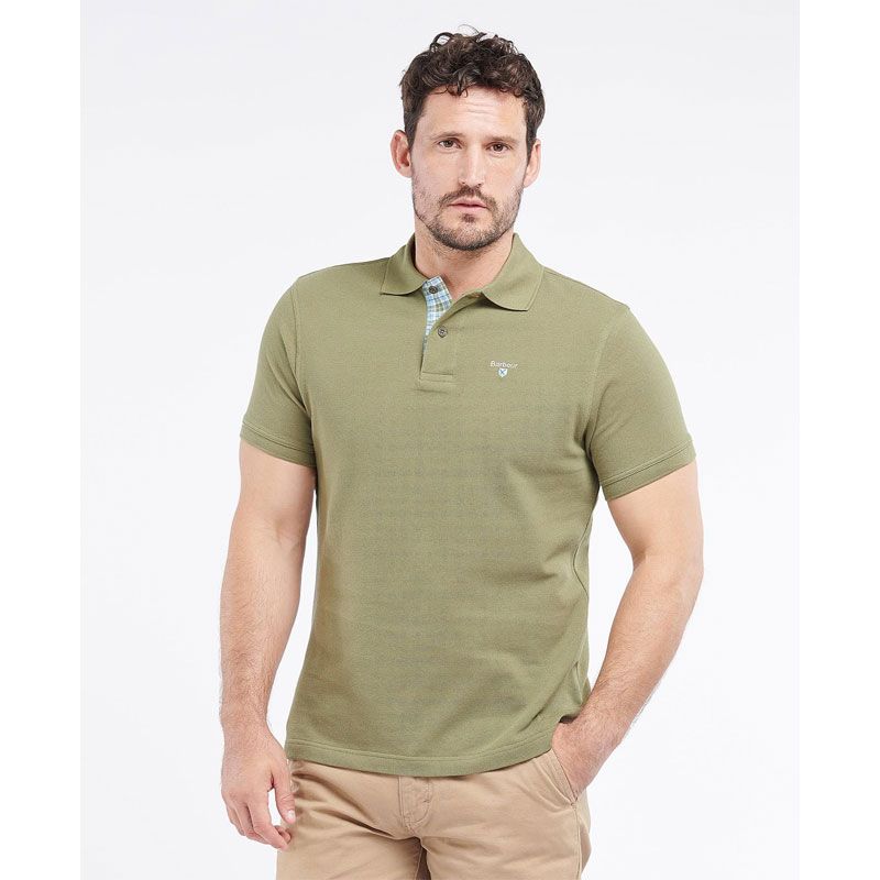 T-shirt tartan piqué Barbour