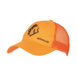 Casquette maille orange Somlys