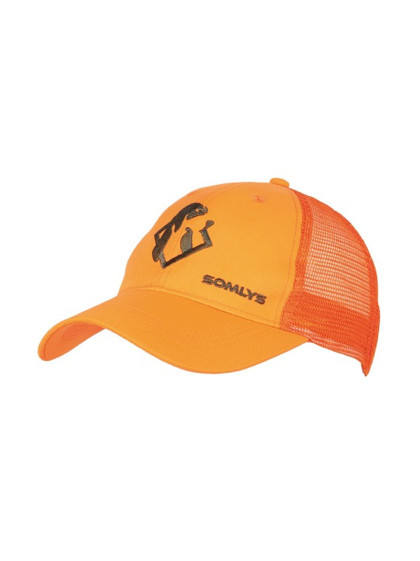 Casquette maille orange Somlys