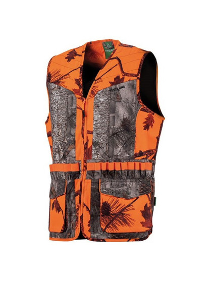 Gilet camo orange/forest enfant Treeland