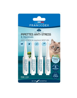 Pipettes répulsives et anti-stress chats Francodex