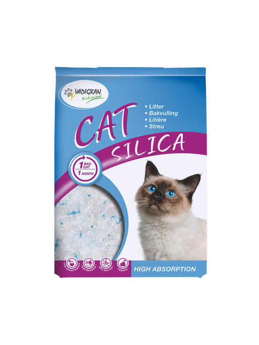 Litière pour chat silica 2,25kg-5L Vadigran Litière pour chat silica 2,25kg-5L Vadigran