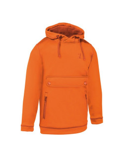 Sweatshirt à capuche enfant Percussion orange