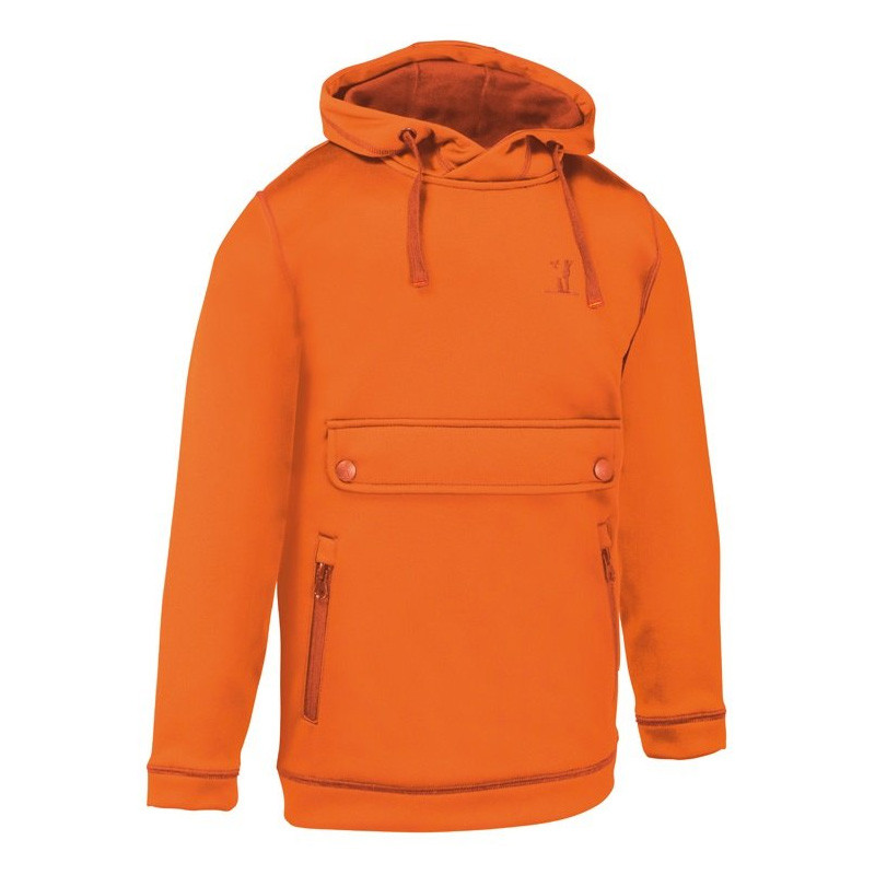 Sweatshirt à capuche enfant Percussion orange