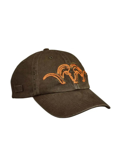 Casquette Embroidered kaki/orange Blaser