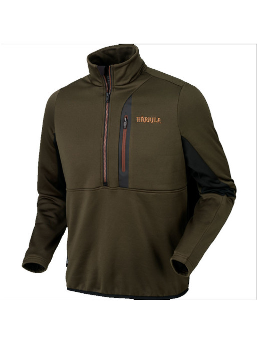 Veste Tidan Hybrid half zip fleece Härkila