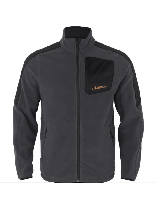 Veste Polaire Venjan fleece Härkila gris / noir Veste Polaire Venjan fleece Härkila gris / noir