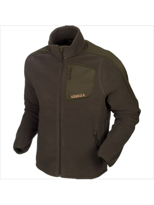 Veste Polaire Venjan fleece Härkila marron / vert Veste Polaire Venjan fleece Härkila marron / vert