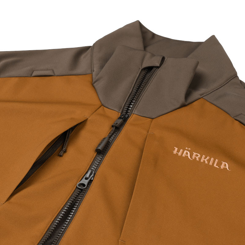 Veste Magni fleece Härkila marron orange zoom