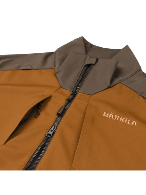 Veste Magni fleece Härkila marron orange zoom