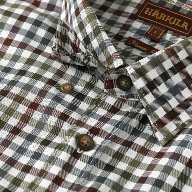 Chemise Milford Härkila bleu bordeaux