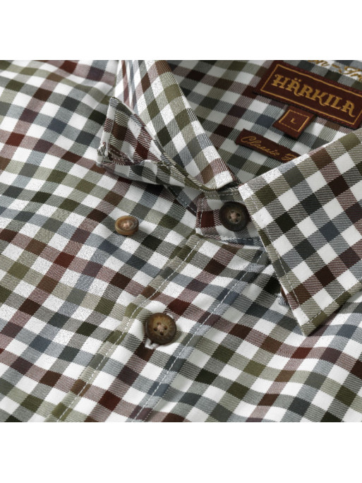 Chemise Milford Härkila bleu bordeaux