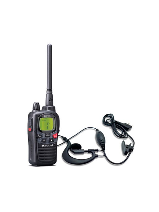 Talkie-Walkie G9 Pro Midland avec oreillettes