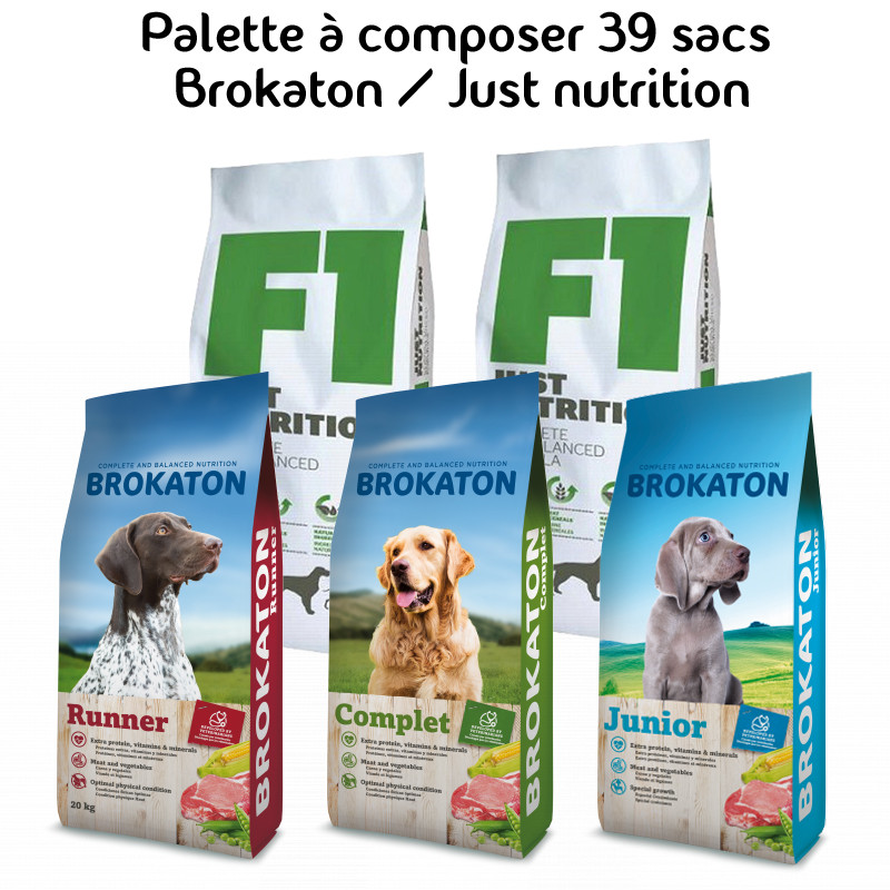 Palette à composer 39 sacs Brokaton/ Just Nutrition