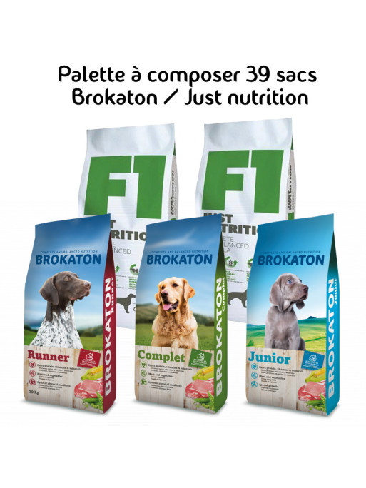 Palette à composer 39 sacs Brokaton/ Just Nutrition