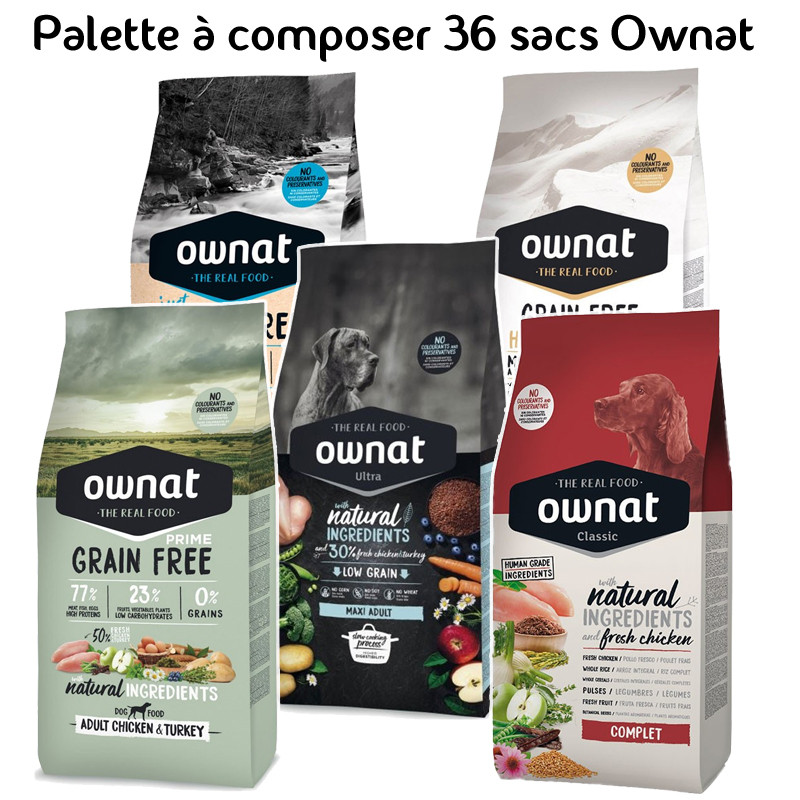 Palette à composer 36 sacs Ownat