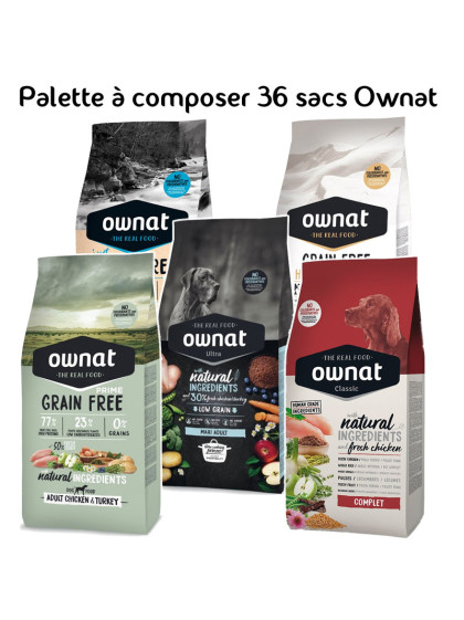 Palette à composer 36 sacs Ownat