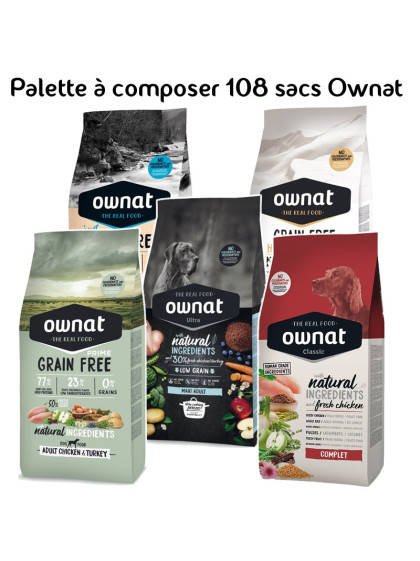 Palette à composer 108 sacs Ownat