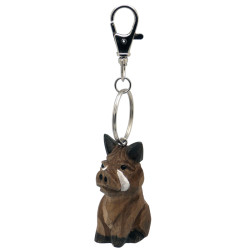 Porte clés en bois sanglier Lovergreen