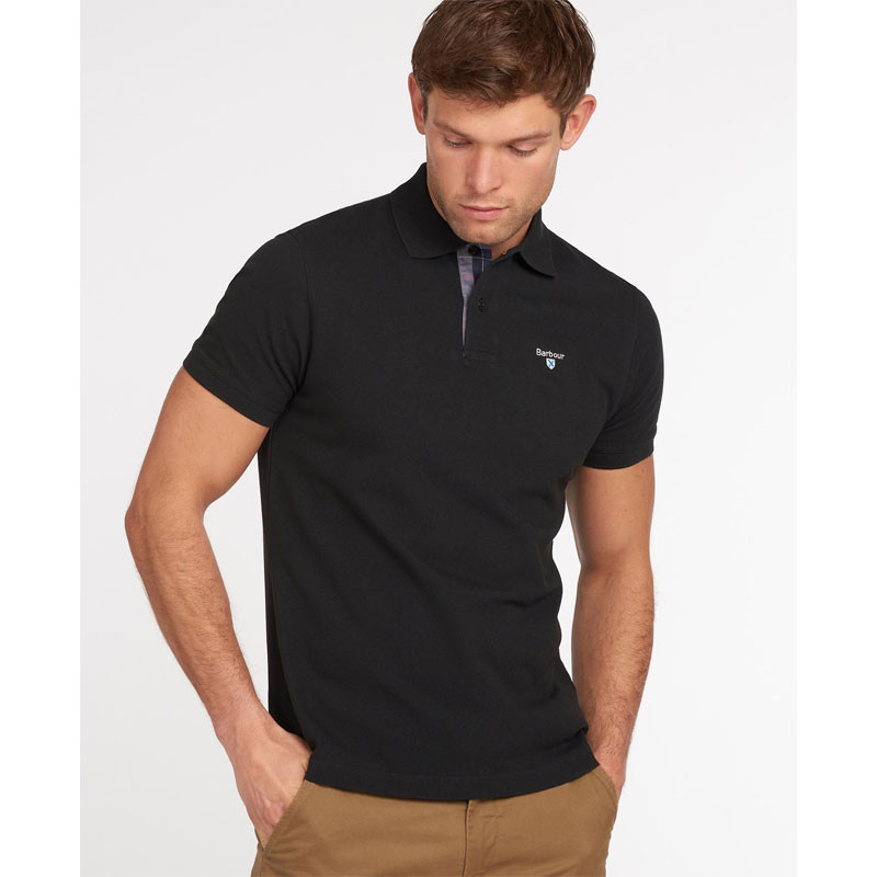 T-shirt tartan piqué Barbour