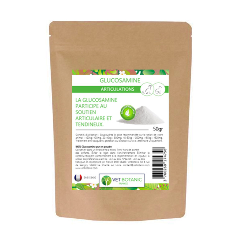 Complément alimentaire glucosamine 50g Vet Botanic
