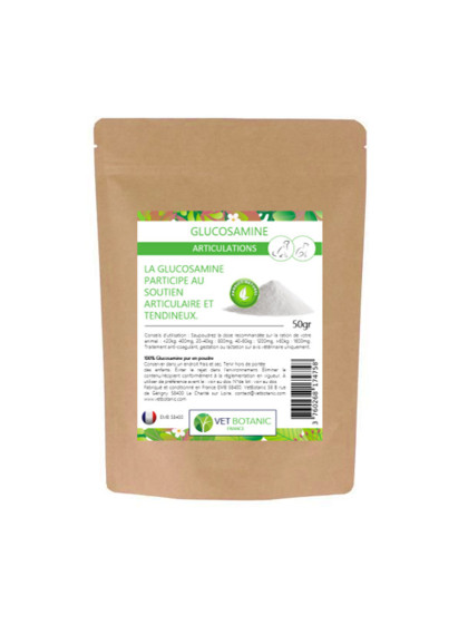 Complément alimentaire glucosamine 50g Vet Botanic