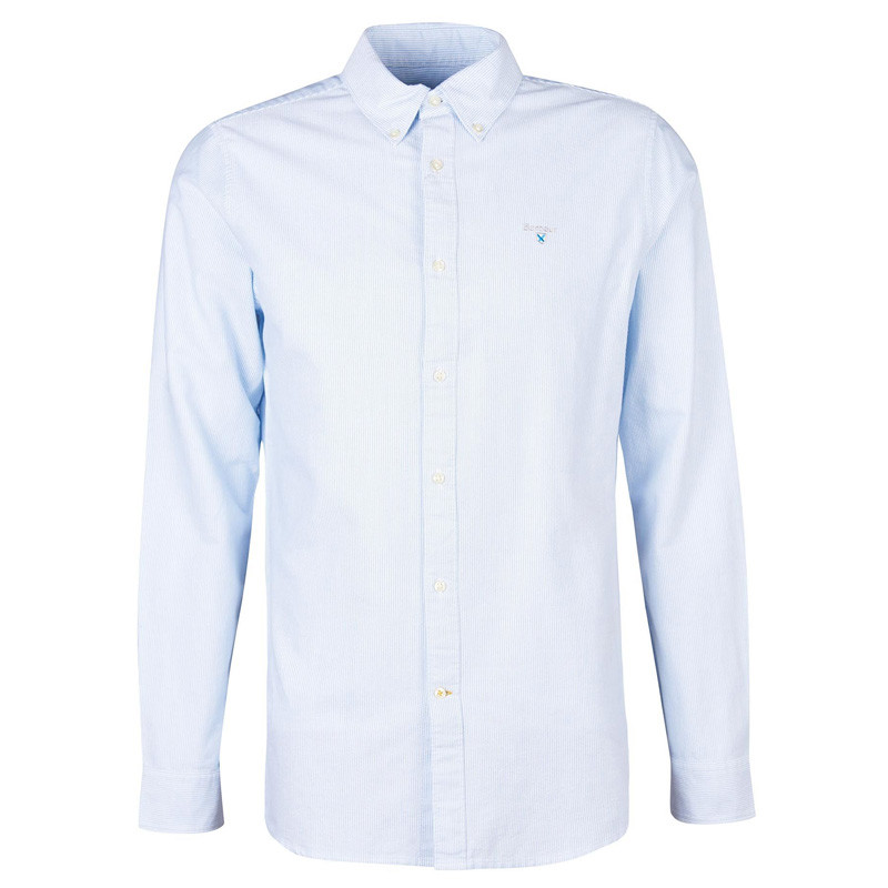 Chemise Striped Oxford Tailored Barbour bleu