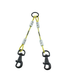Accouple 2 chiens cable gainé 25 cmø3/5mm CaniHunt