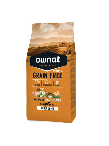 Croquettes Grain Free Prime Adult Lamb 12kg Ownat