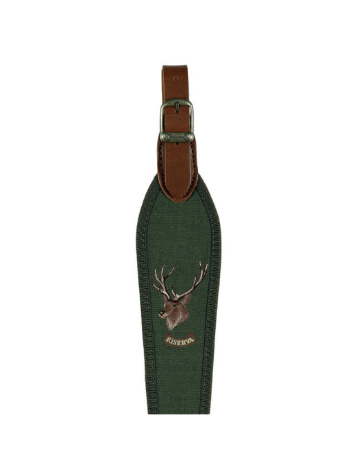 Bretelle pour carabine avec animaux Riserva cerf Bretelle pour carabine avec animaux Riserva cerf