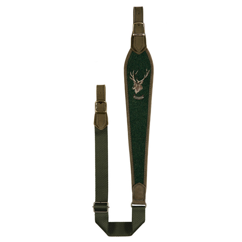 Bretelle pour carabine en Loden avec animaux Riserva