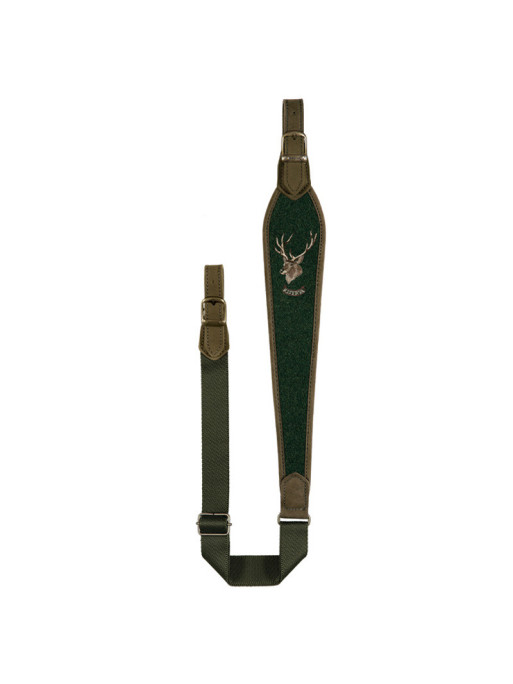 Bretelle pour carabine en Loden avec animaux Riserva