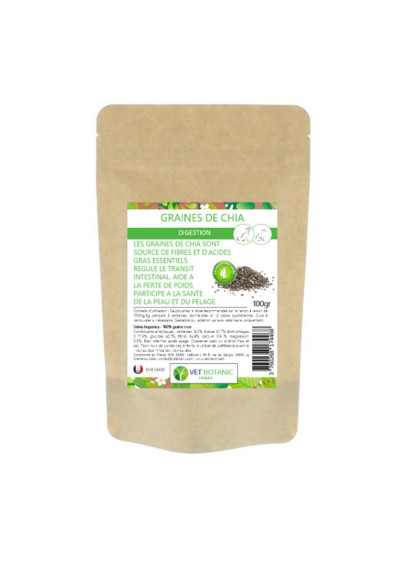 Graines de chia pour chien et chat 100g Vet Botanic