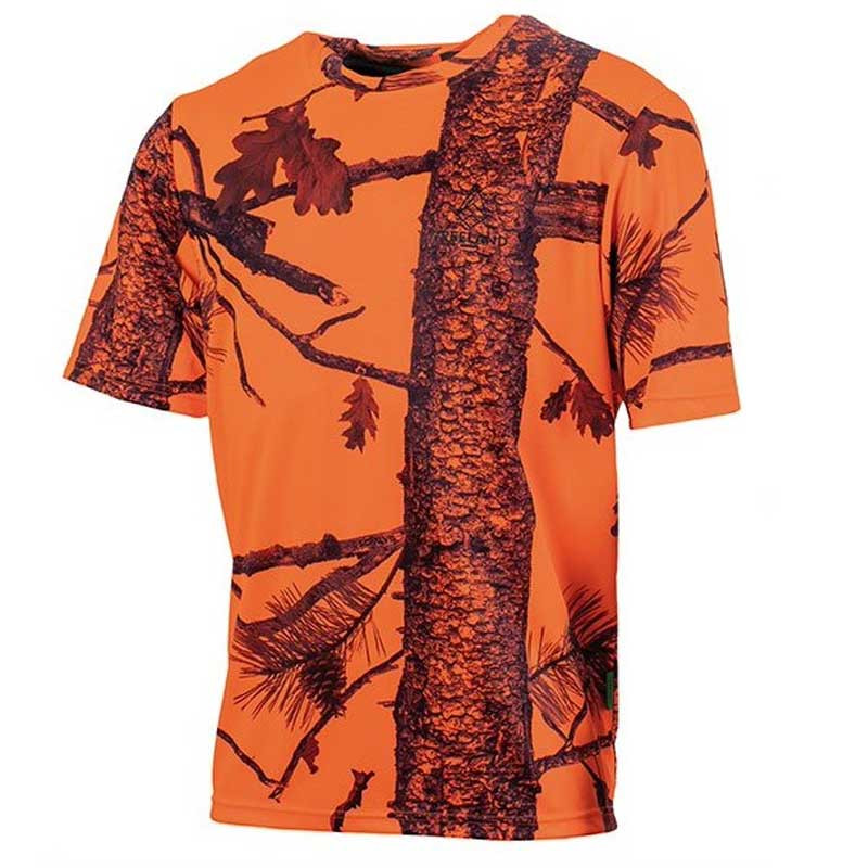 Pantalon Renforcé Maquisard Treeland T582 - Orange Camouflage, Idéal Début De Saison, Respirant Et Déperlant - 10