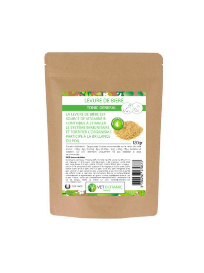 Levure de bière pour chien et chat 100g Vet Botanic