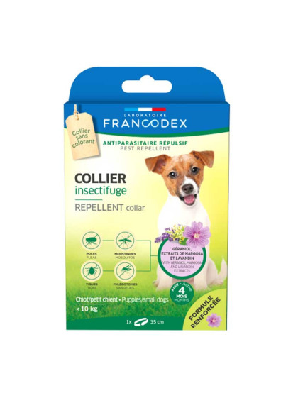 Collier Insectifuge pour chiots et petits chiens Francodex