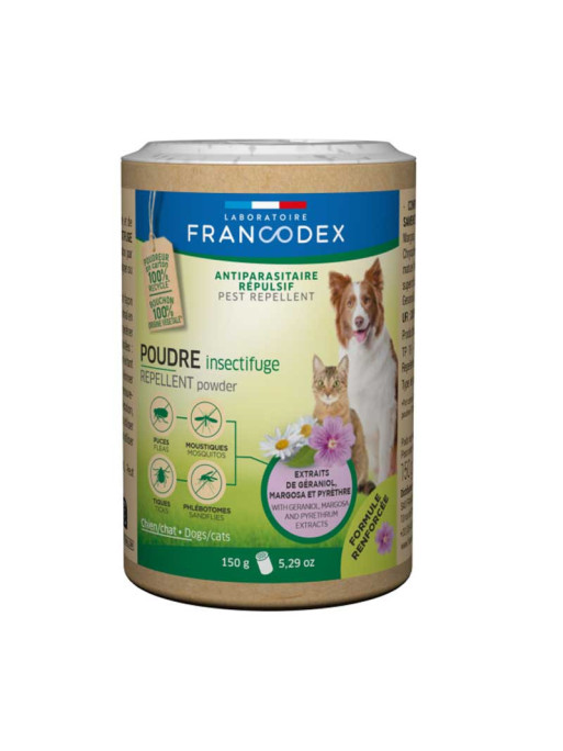 Poudre insectifuge formule renforcée 150g Francodex