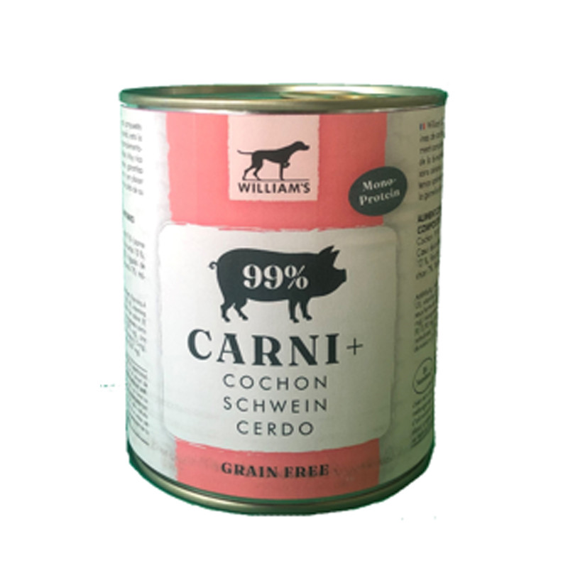 Pâtée William's Carni + cochon 800g