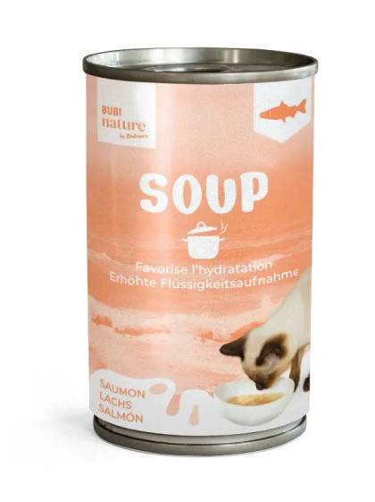 Soupe Bubi Nature au saumon pour chat Bubimex