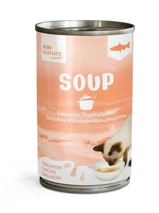 Soupe Bubi Nature au saumon pour chat Bubimex