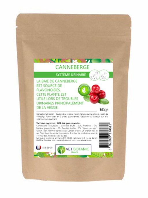 Complément alimentaire canneberge 100g Vet Botanic