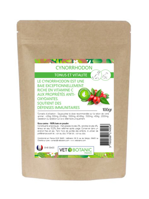 Cynorrhodon pour chien et chat 100g Vet Botanic Cynorrhodon pour chien et chat 100g Vet Botanic