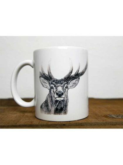 Mug céramique Le Cerf by Walter Arlaud