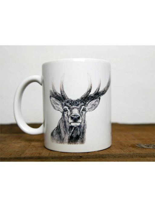 Mug céramique Le Cerf by Walter Arlaud