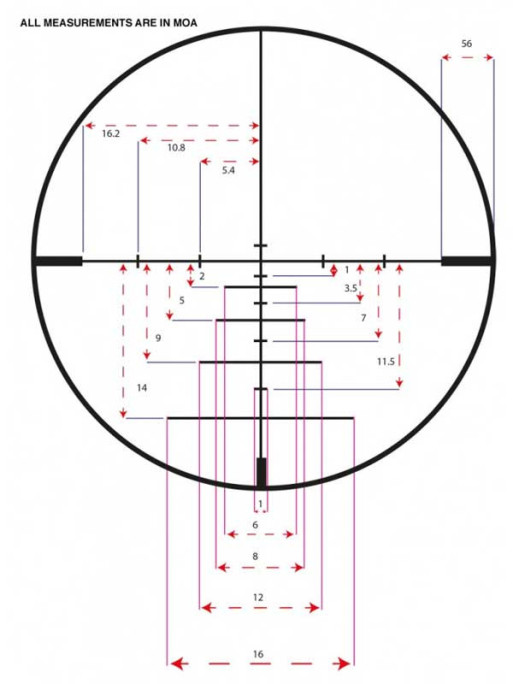 Lunette KonusPro 550 4-16x50 RET gravé balistique 550 Konus