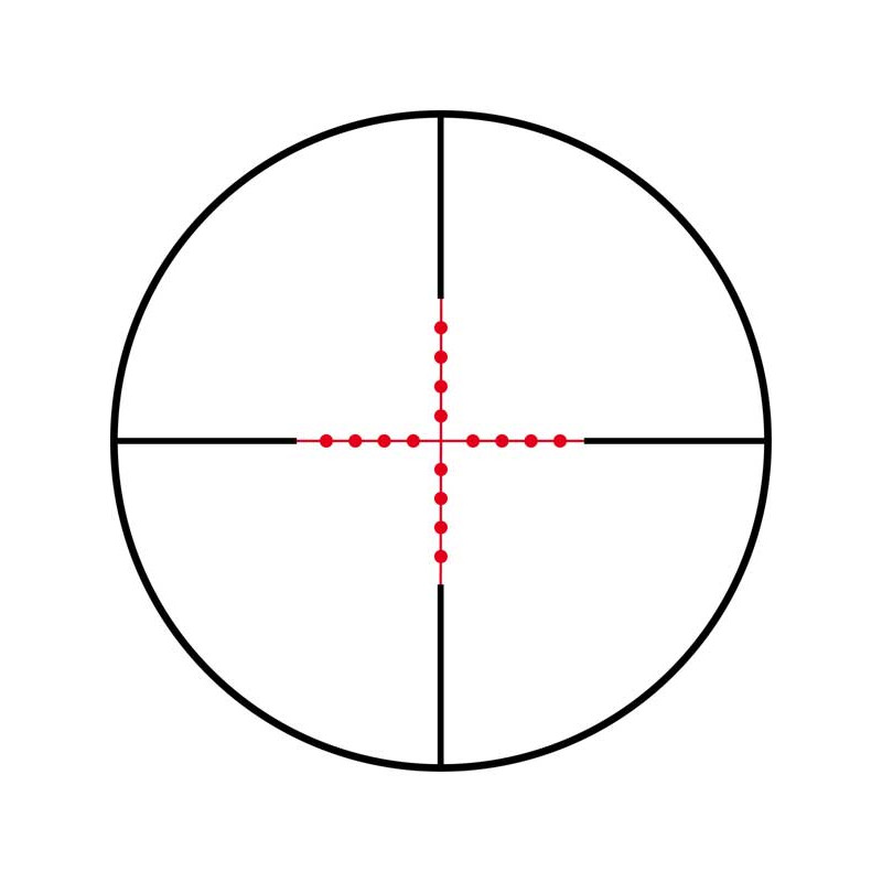 Lunette KonusPro AS-34 2-6x28 RET Mil-Dot gravé lumineux Konus