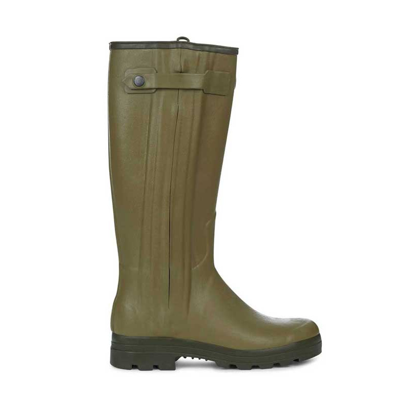 Bottes Chasseur doublées en cuir homme vert vierzon Le Chameau